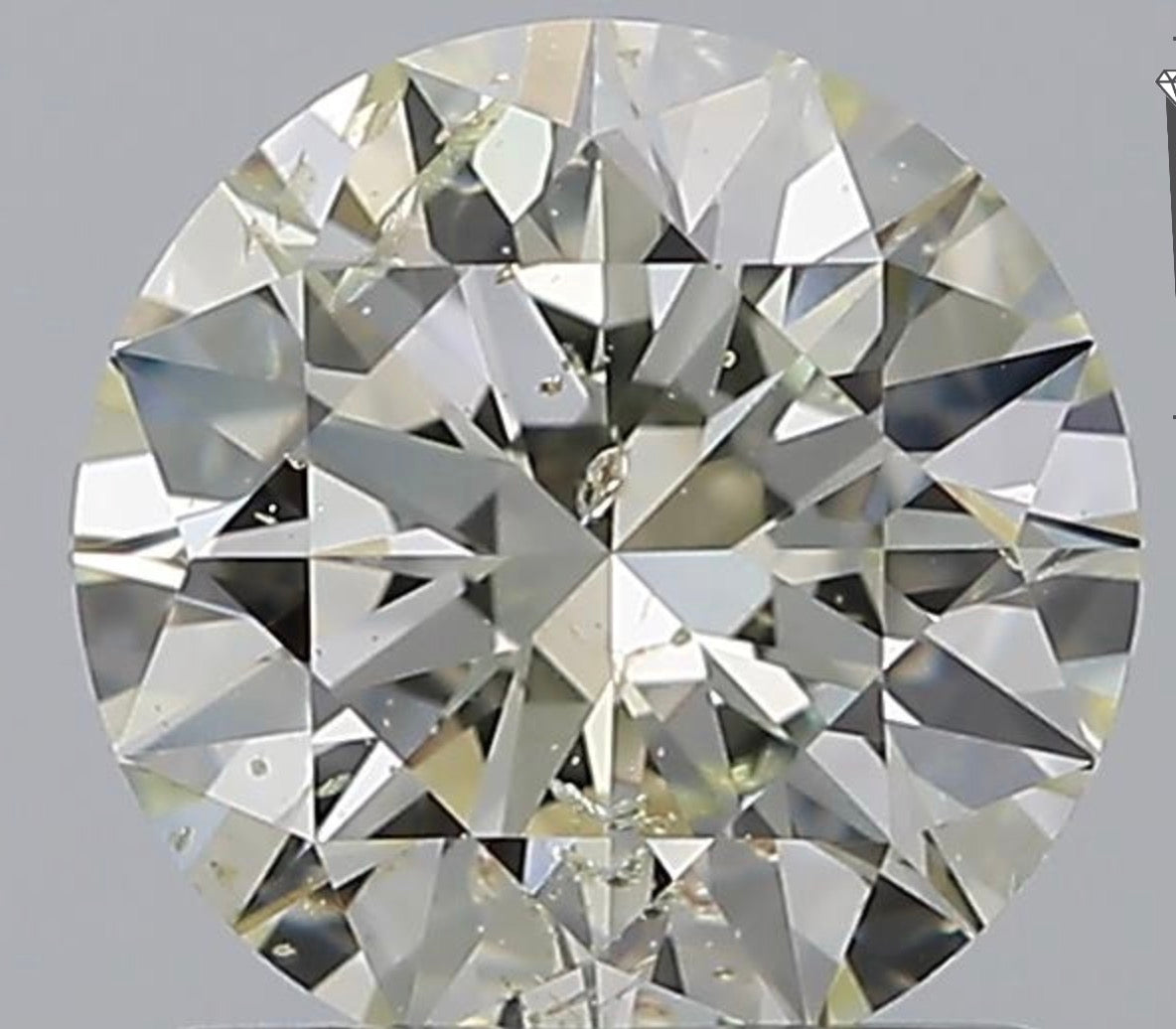 Diamant - 1.01 carat Briljant geslepen diamant (gecertificeerd)