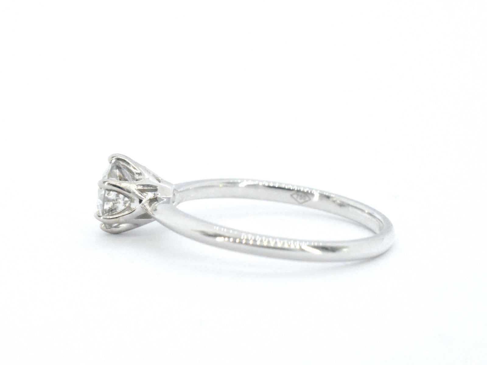 Gouden solitair ring met diamant