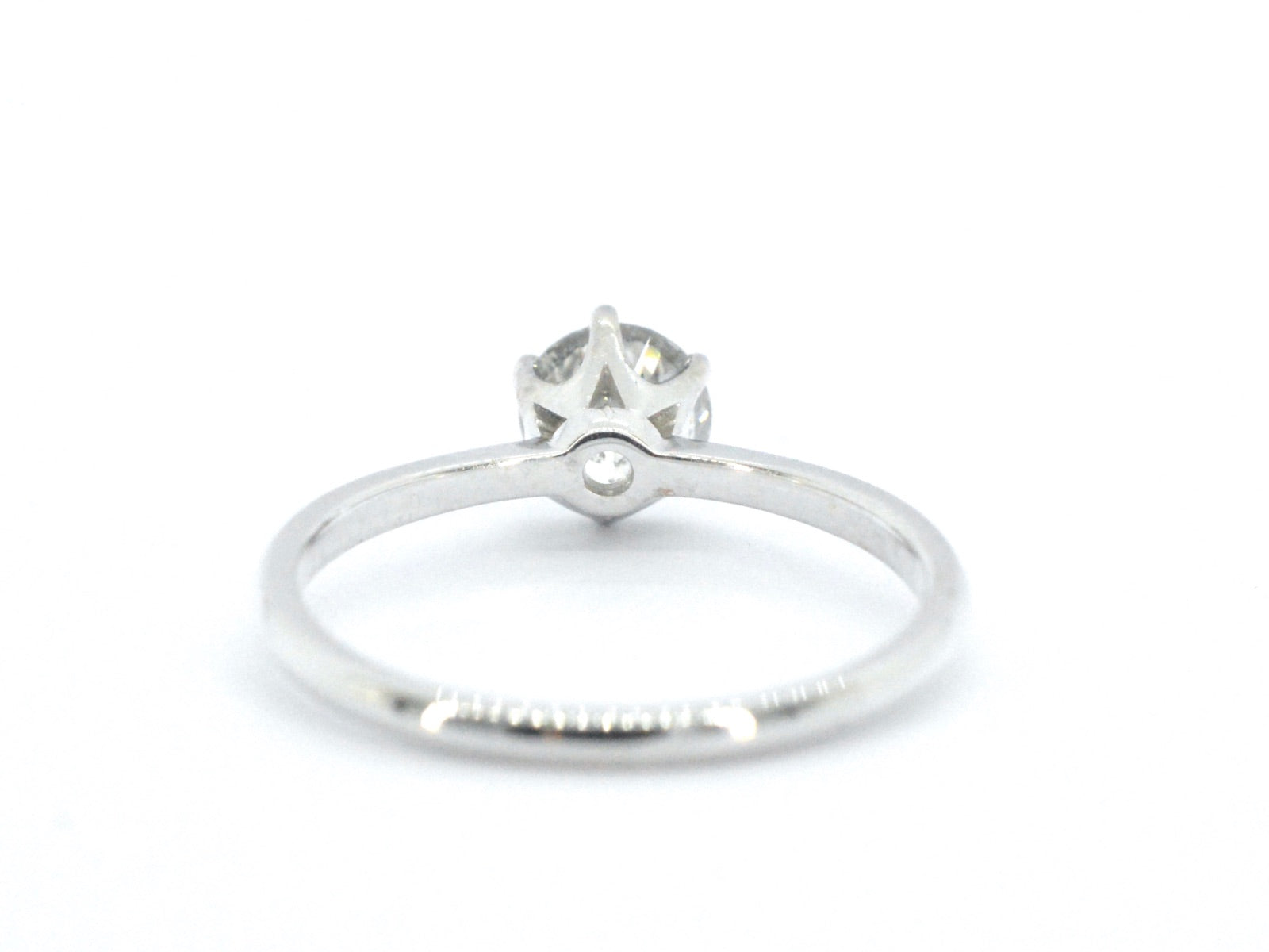 Gouden solitair ring met diamant