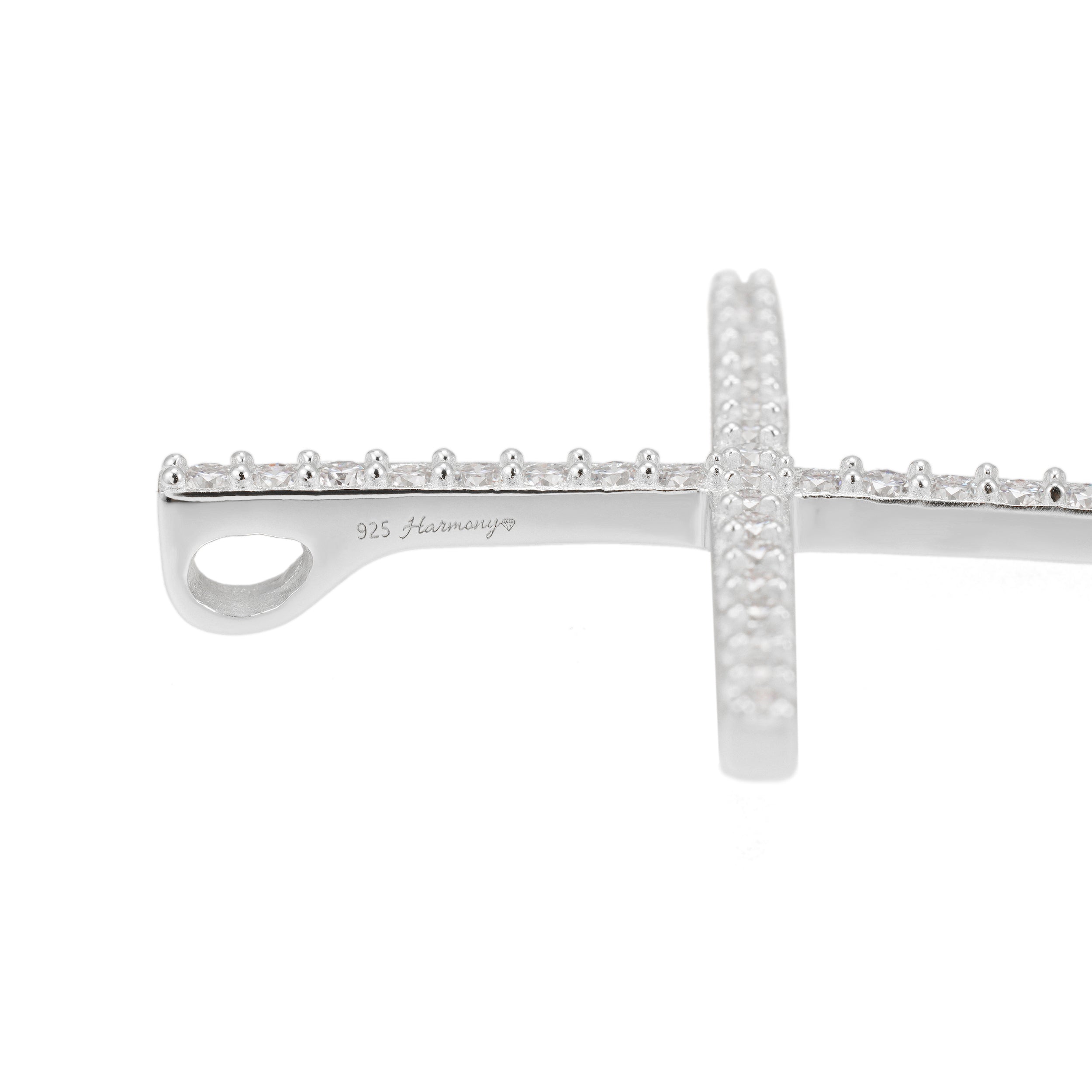 Zilverkleurige hanger kruis