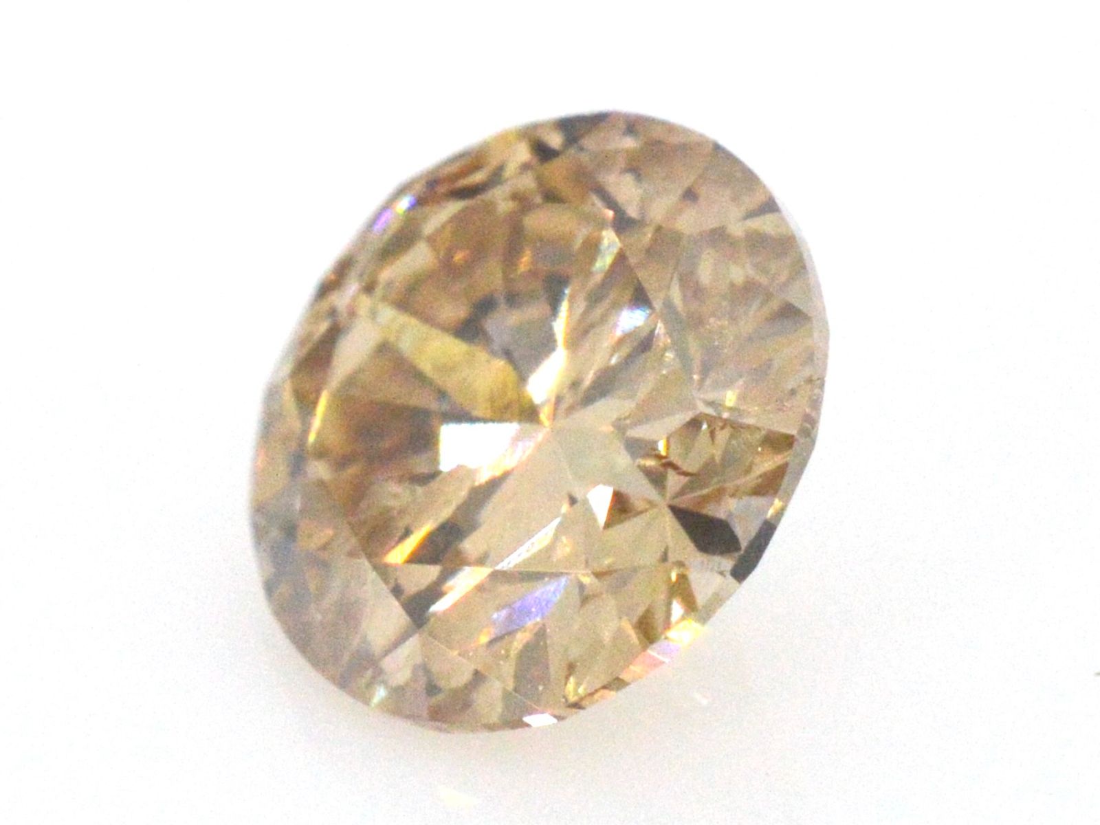 Diamant - 1.00 carat echte cognac gekleurde diamant (gecertificeerd)