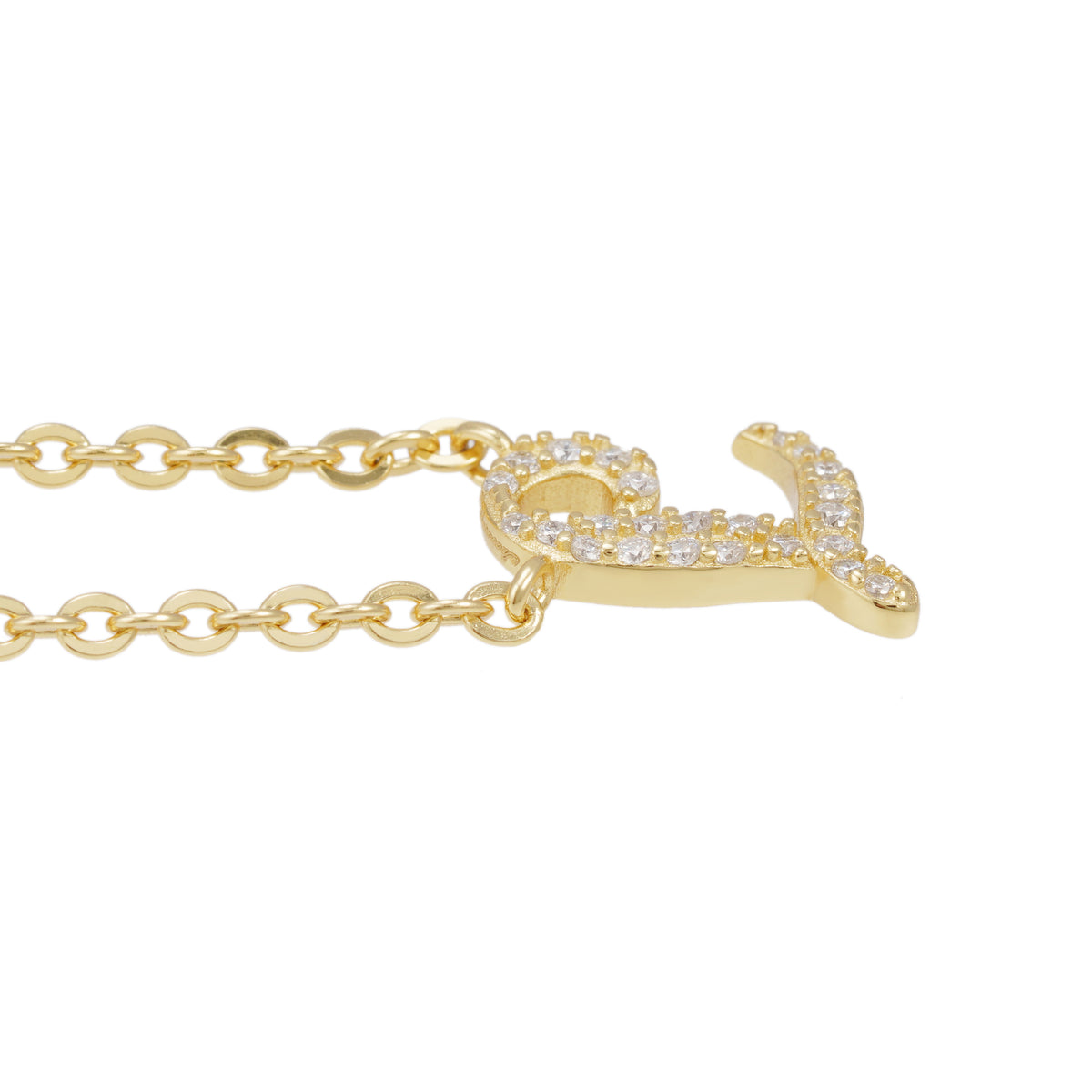 Collier met letter hanger L