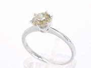 18k witgouden solitair, natuurlijke diamant 1.01 ct — foto 3