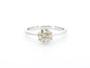 18k witgouden solitair, natuurlijke diamant 1.01 ct — foto 6