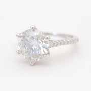 18k doublé zespoots solitair, moissaniet 3.00 ct — foto 3