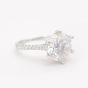 18k doublé zespoots solitair, moissaniet 3.00 ct — foto 4
