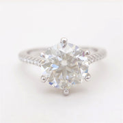 18k doublé zespoots solitair, moissaniet 3.00 ct — foto 5