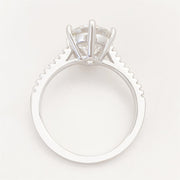 18k doublé zespoots solitair, moissaniet 3.00 ct — foto 6