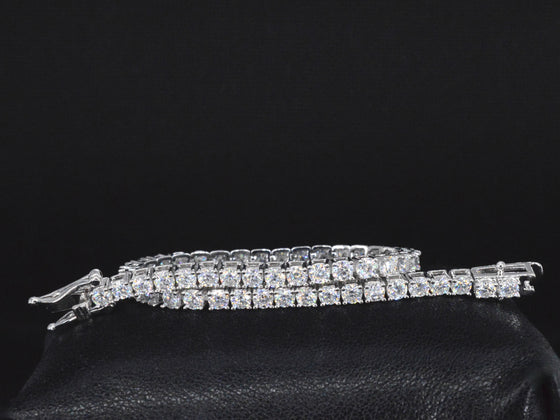 Zilveren tennisarmband, moissaniet 5.50 ct